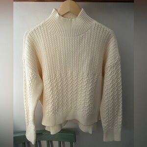 Lulu's Cream/Ivory Cable Knit Sweater